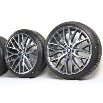 BMW Sommerkompletträder 5er G30 G31 20 Zoll Styling 636 Kreuzspeiche