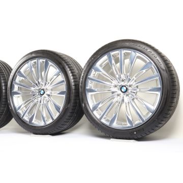 BMW Sommerkompletträder 6er G32 7er G11 G12 20 Zoll Styling 646 W-Speiche