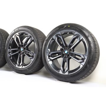 BMW Sommerkompletträder X1 U11 iX1 U11 X2 U10 iX2 U10 19 Zoll Styling 871 M Doppelspeiche
