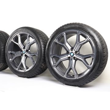 BMW Winterkompletträder X5 G05 X6 G06 21 Zoll Styling 741 M Y-Speiche