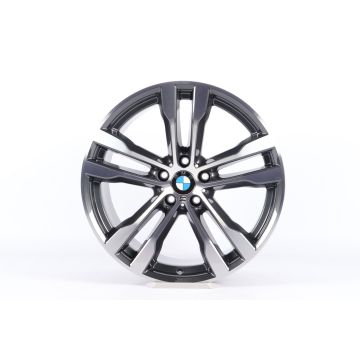 1x Rear axle BMW Alloy Rim X5 F15 X6 F16 20 Inch Styling 468 M Double-Spoke