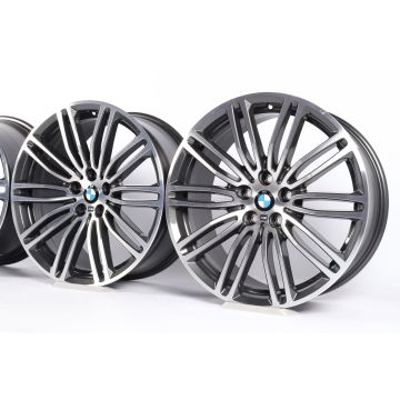 4x BMW Alloy Rims 5 Series G30 G31 19 Inch Styling 664 M Double-Spoke