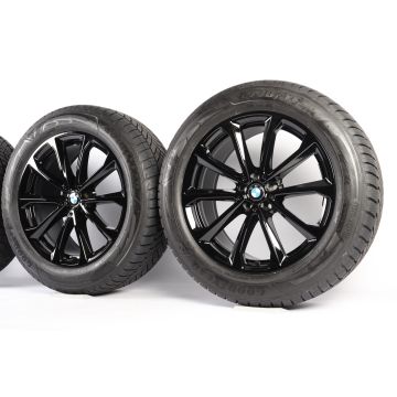 BMW Winterkompletträder X7 G07 20 Zoll Styling 750 V-Speiche