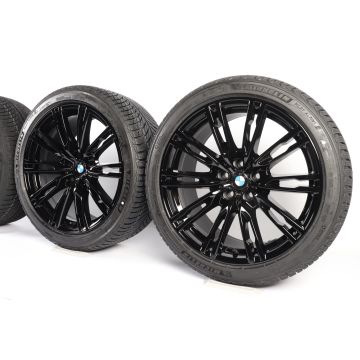 BMW Winterkompletträder M2 G87 M3 G80 G81 M4 G82 G83 19 Zoll Styling 829 M Doppelspeiche