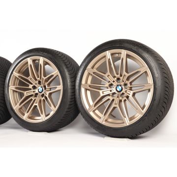 BMW Winterkompletträder M2 G87 M3 G80 G81 M4 G82 G83 19 Zoll 20 Zoll Styling 930 M Doppelspeiche
