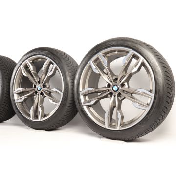 BMW Velgen met Winterbanden X3 G01 X4 G02 21 Inch Styling 718 M Doppelspeiche