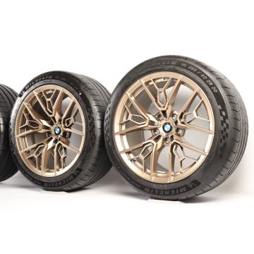 BMW Velgen met Zomerbanden M5 G90 G99 20 Inch 21 Inch Styling 1075 M Doppelspeiche