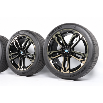 BMW Velgen met Zomerbanden X1 U11 iX1 U11 X2 U10 iX2 U10 19 Inch Styling 871 M Doppelspeiche