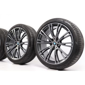 BMW Sommerkompletträder X3 G01 X4 G02 21 Zoll Styling 726 V-Speiche
