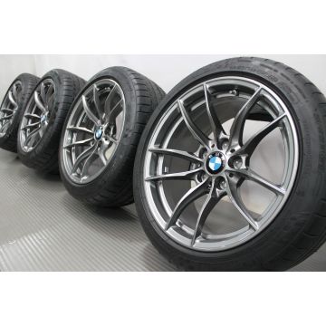 BMW Sommerkompletträder M3 F80 M4 F82 F83 18 Zoll Styling 513 M V-Speiche