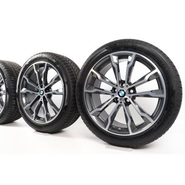 BMW Velgen met Winterbanden X3 G01 X4 G02 20 Inch Styling 699 M Doppelspeiche