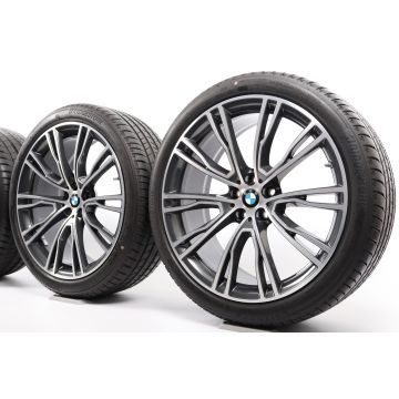 BMW Sommerkompletträder X3 G01 X4 G02 21 Zoll Styling 726 V-Speiche