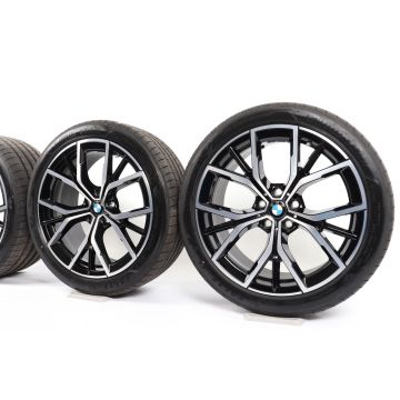 BMW Velgen met Zomerbanden 5 Serie G30 G31 19 Inch Styling 845 M Y-Speiche