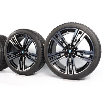 BMW Velgen met Winterbanden 7 Serie G70 i7 G70 X3 G45 21 Inch Styling 908 M Doppelspeiche