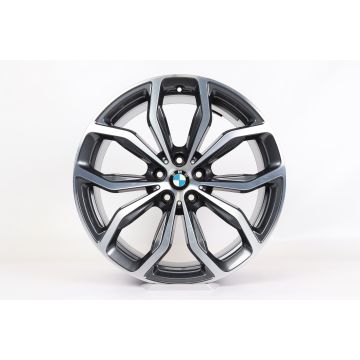 1x Hinterachse BMW Alufelge X3 G01 X4 G02 20 Zoll Styling 695 Y-Speiche