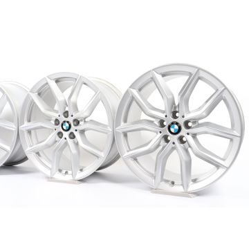 4x BMW Alloy Rims X5 G05 X6 G06 19 Inch Styling 734 V-Speiche