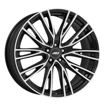 Velgen met Zomerbanden iX3 NA5 iX4 NA7 22 Inch Styling AEZ Seattle dark